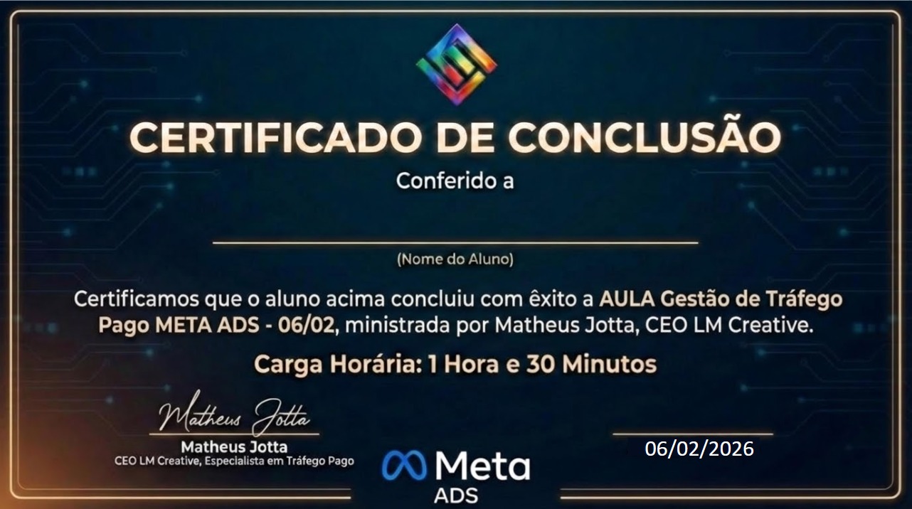 Certificado da Aula